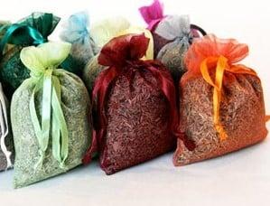 Sacos com aromatizantes
